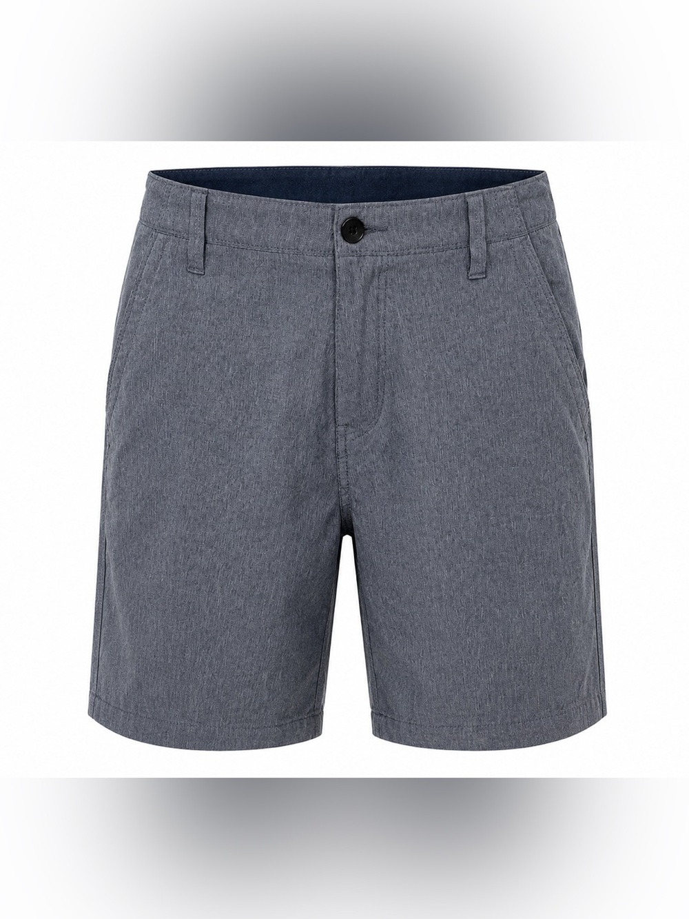Men's Flat Front Grey Shorts - Tailored Everyday Wear